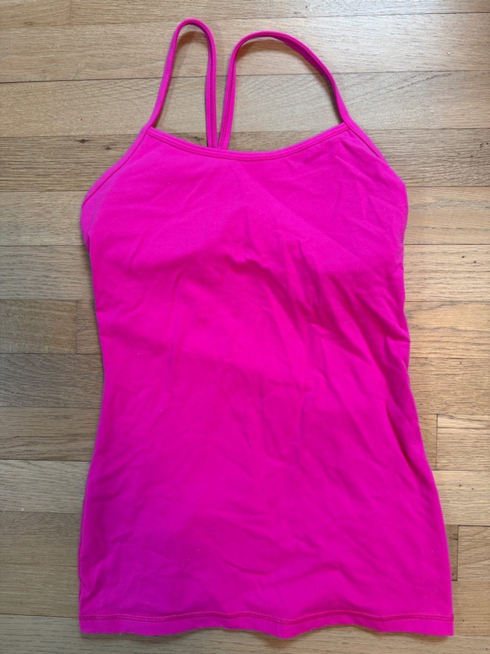 lululemon athletica Bright Pink power y Workout Tank